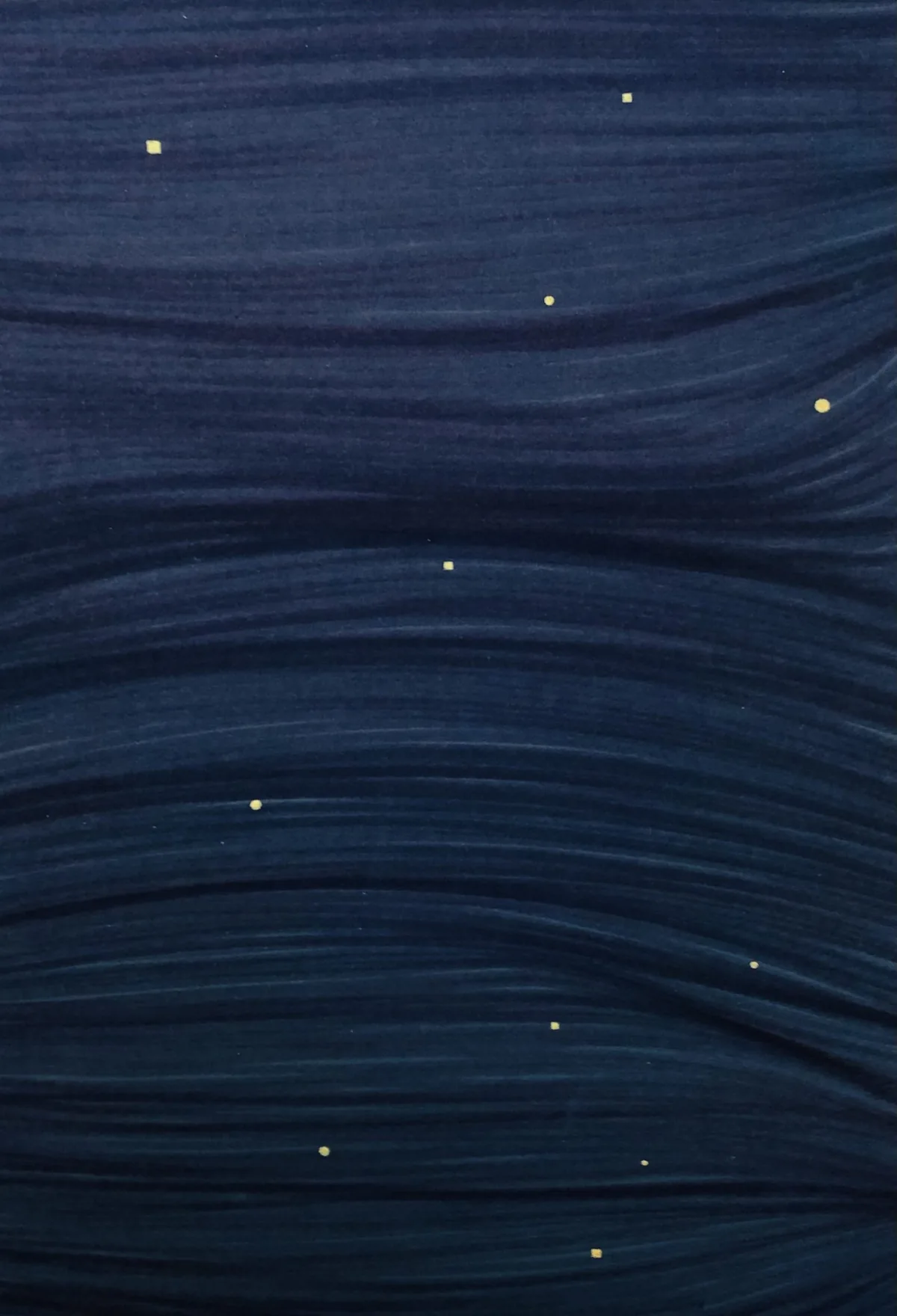 Nightlights (2), 2021 – Tusche und Ölfarbe auf Papier, 30 × 40 cm. Werk von Lena Ditlmann